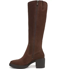 Vionic Sonora Suede Buckle Hardware Detail Tall Boots