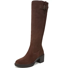Vionic Sonora Suede Buckle Hardware Detail Tall Boots