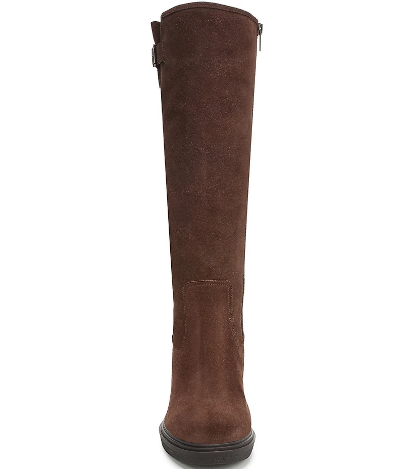 Vionic Sonora Suede Buckle Hardware Detail Tall Boots