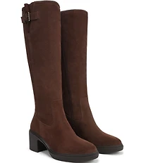 Vionic Sonora Suede Buckle Hardware Detail Tall Boots