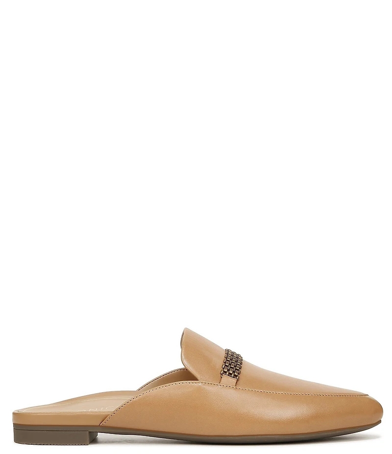 Vionic Starling Leather Chain Hardware Mules