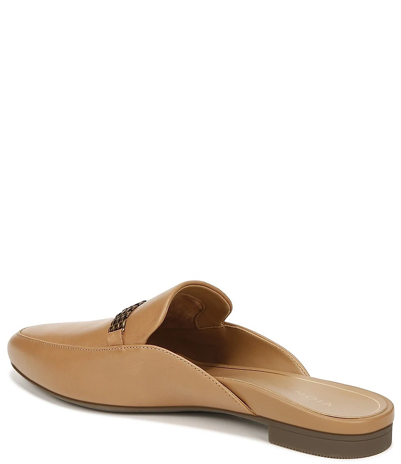 Vionic Starling Leather Chain Hardware Mules