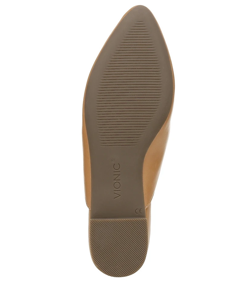 Vionic Starling Leather Chain Hardware Mules