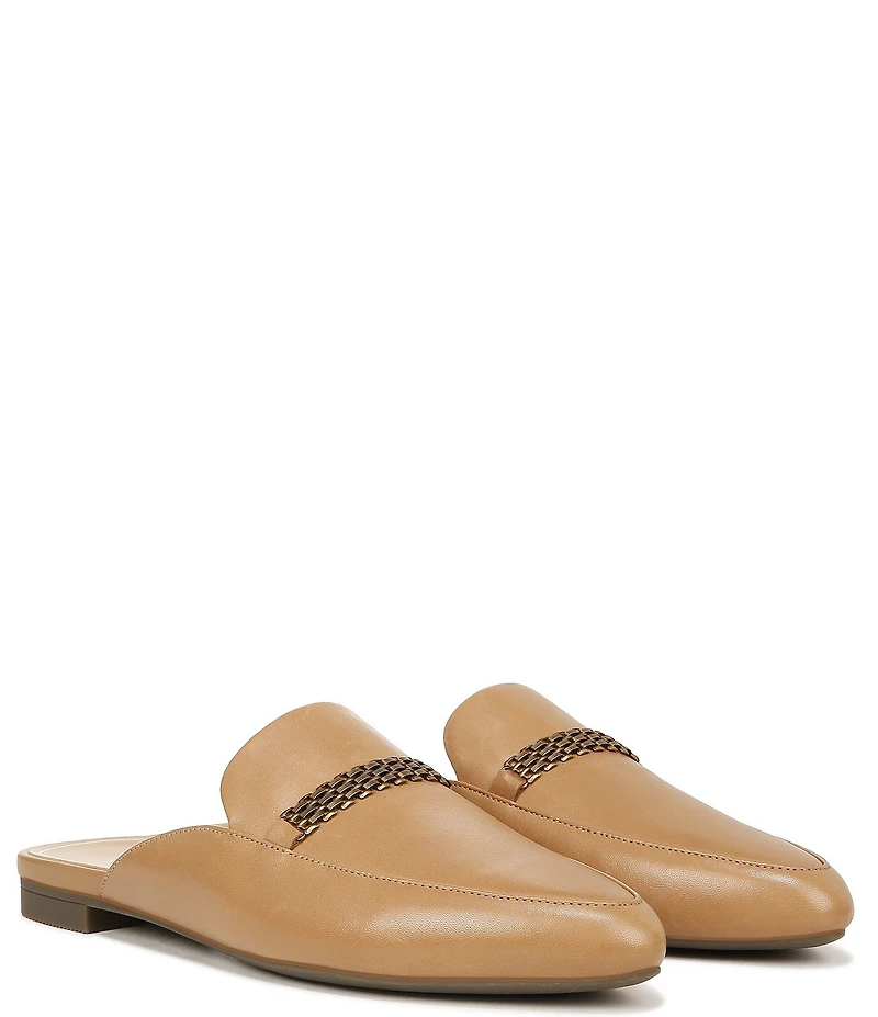 Vionic Starling Leather Chain Hardware Mules