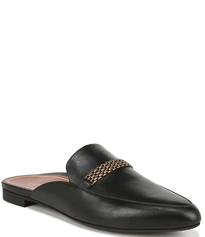 Vionic Starling Leather Chain Hardware Mules