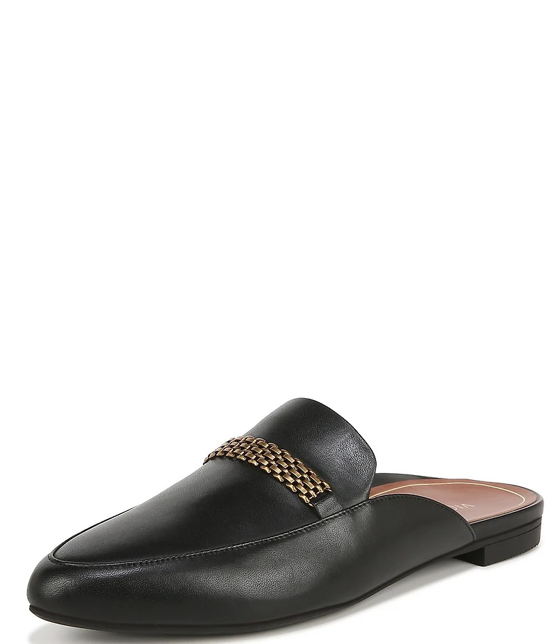 Vionic Starling Leather Chain Hardware Mules