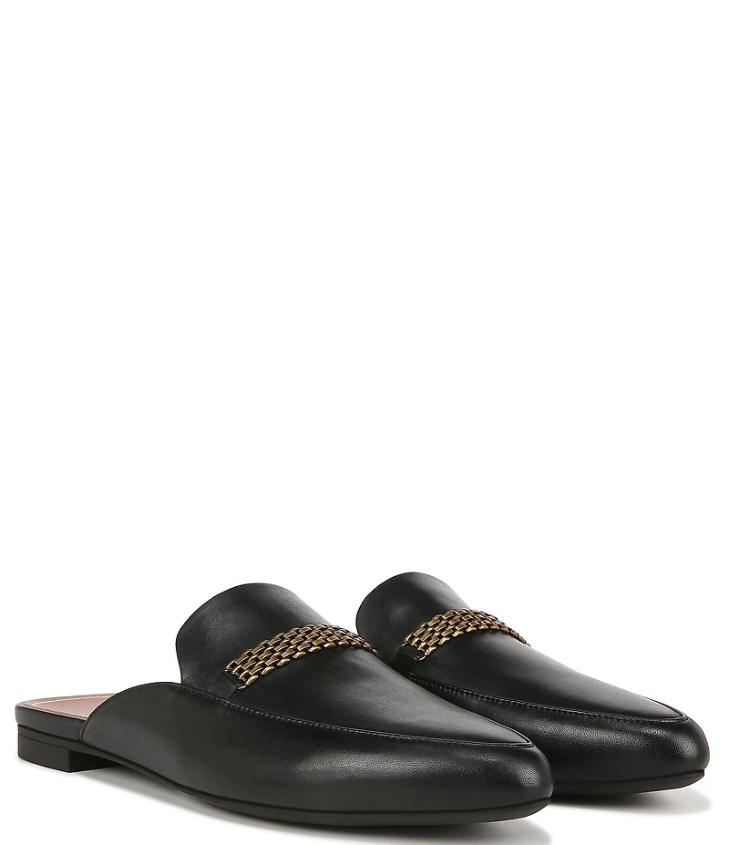 Vionic Starling Leather Chain Hardware Mules