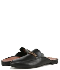 Vionic Starling Leather Chain Hardware Mules