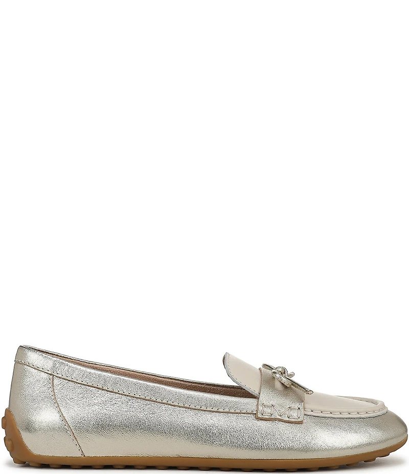 Vionic Taryn Leather Bow Moccasin-Inspired Loafers