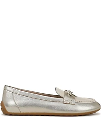 Vionic Taryn Leather Bow Moccasin-Inspired Loafers