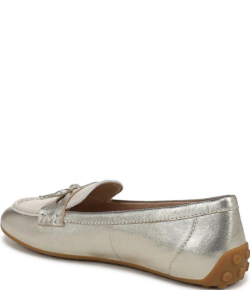 Vionic Taryn Leather Bow Moccasin-Inspired Loafers