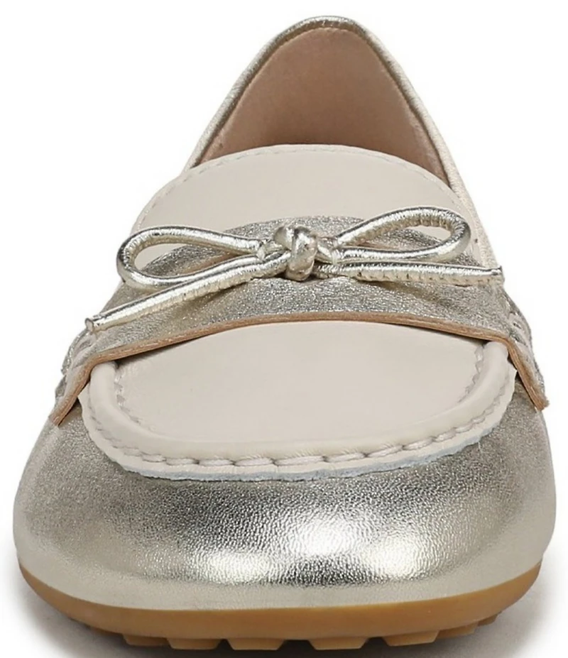 Vionic Taryn Leather Bow Moccasin-Inspired Loafers