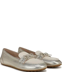 Vionic Taryn Leather Bow Moccasin-Inspired Loafers
