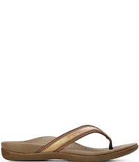 Vionic Tide Patent Leather Thong Sandals