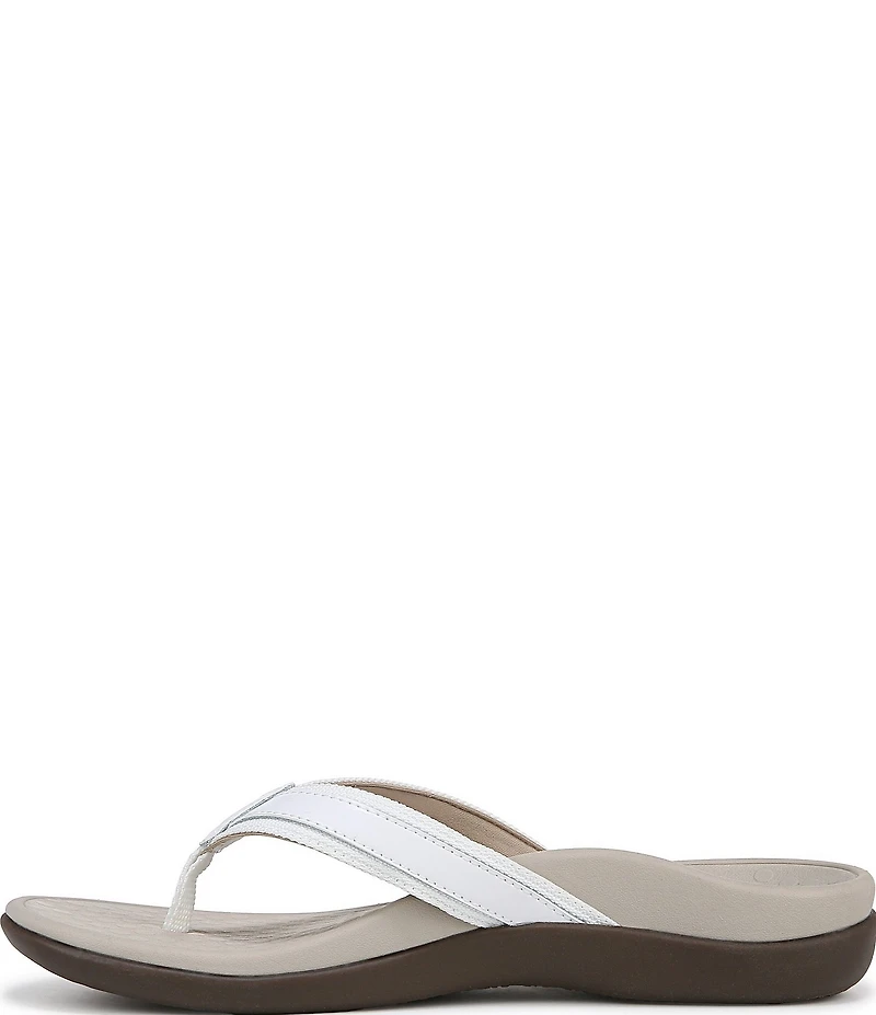Vionic Tide Patent Leather Thong Sandals