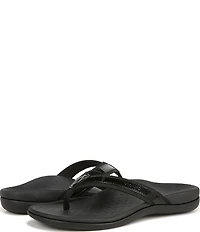 Vionic Tide Patent Leather Thong Sandals