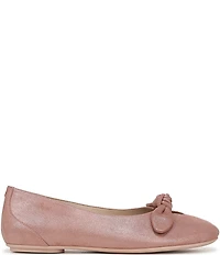 Vionic Tilly Leather Keyhole Bow Detail Ballet Flats