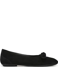 Vionic Tilly Suede Keyhole Bow Detail Ballet Flats