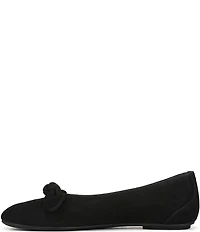Vionic Tilly Suede Keyhole Bow Detail Ballet Flats