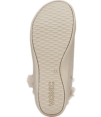 Vionic Unwind Suede Faux Shearling Lined Bootie Slippers
