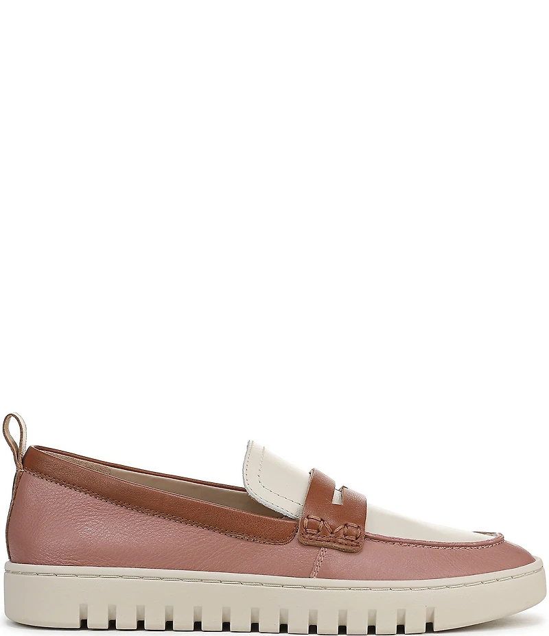 Vionic Uptown Colorblock Leather Packable Penny Loafers