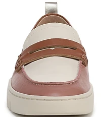 Vionic Uptown Colorblock Leather Packable Penny Loafers