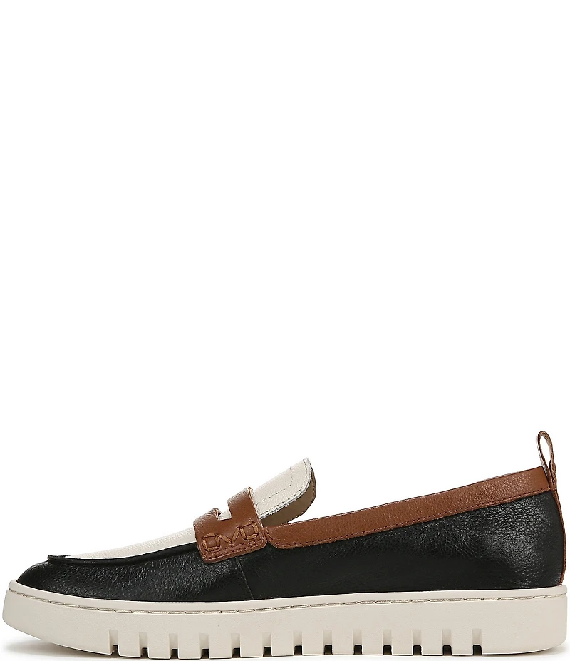 Vionic Uptown Colorblock Leather Packable Penny Loafers