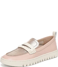 Vionic Uptown Colorblock Leather Packable Penny Loafers