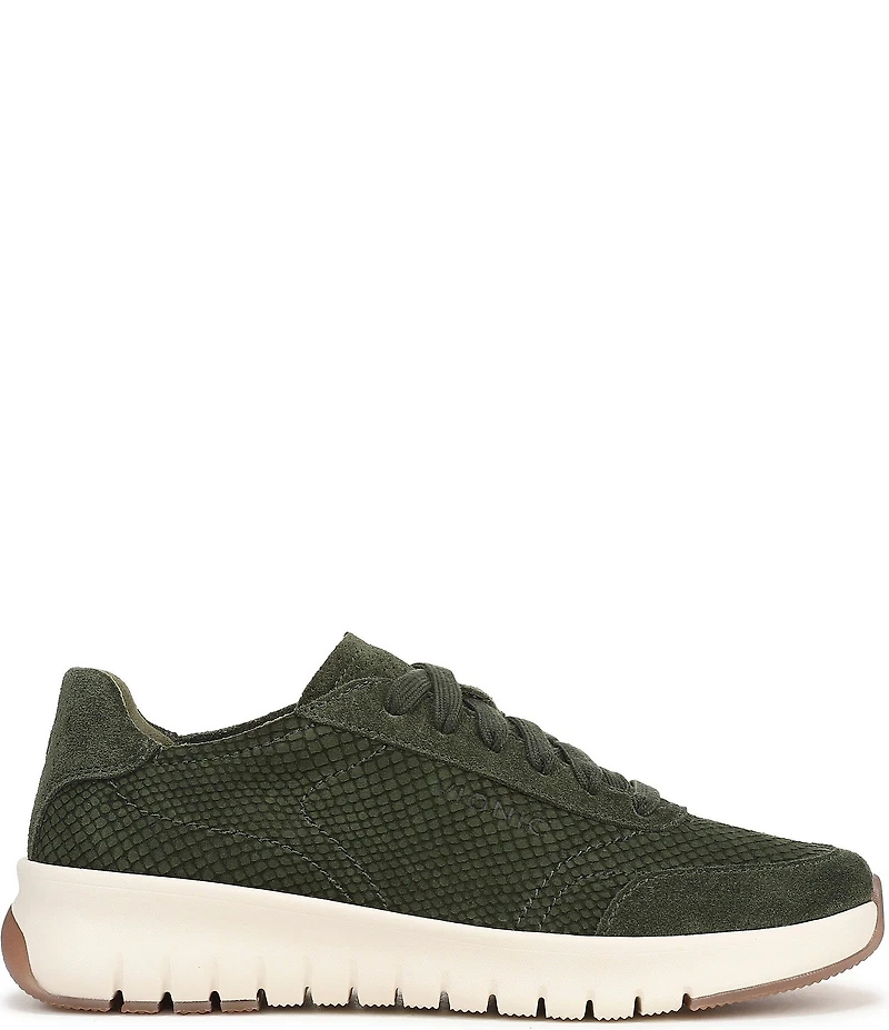 Vionic Uptown Embossed Nubuck Platform Sneakers