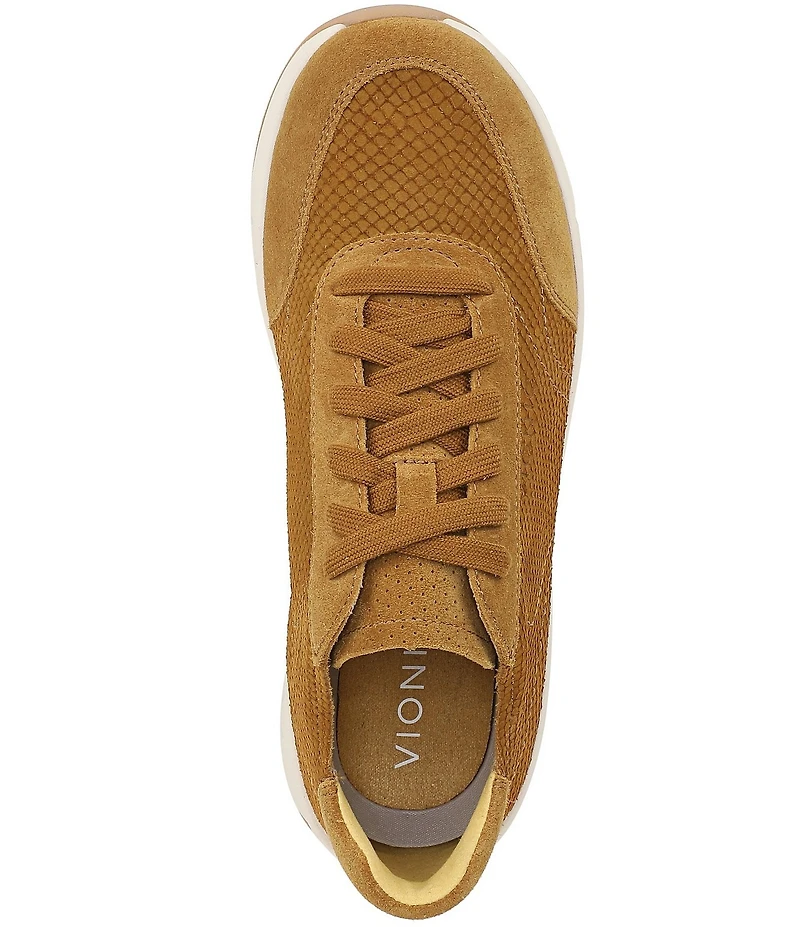 Vionic Uptown Embossed Nubuck Platform Sneakers