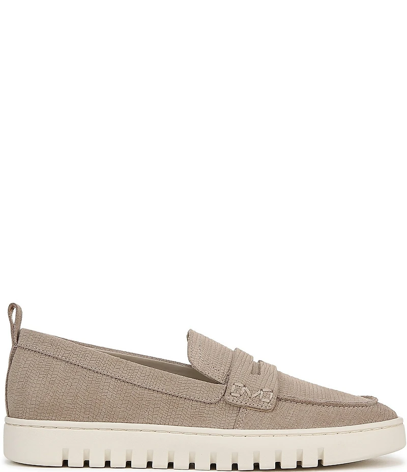 Vionic Uptown Embossed Suede Packable Travel Penny Loafers