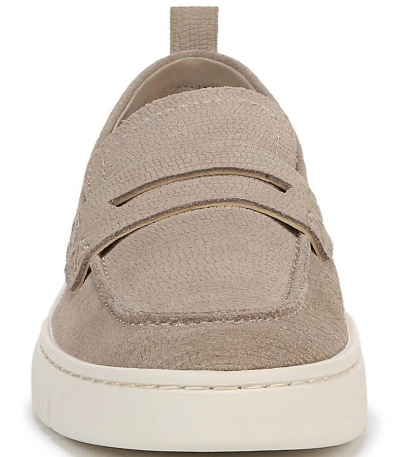 Vionic Uptown Embossed Suede Packable Travel Penny Loafers