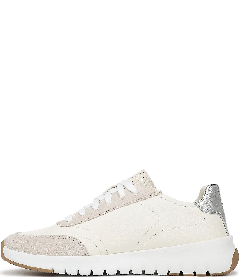 Vionic Uptown Leather and Suede Platform Sneakers