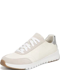 Vionic Uptown Leather and Suede Platform Sneakers