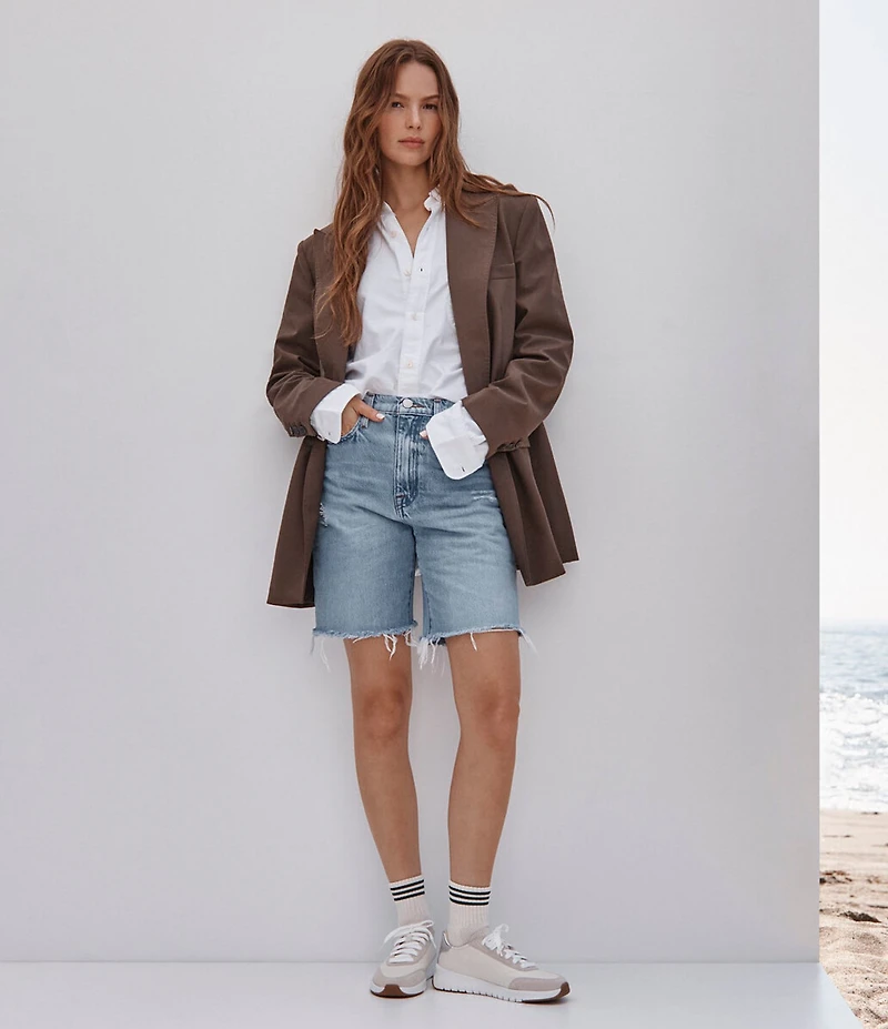 Vionic Uptown Leather and Suede Metallic Detail Platform Sneakers