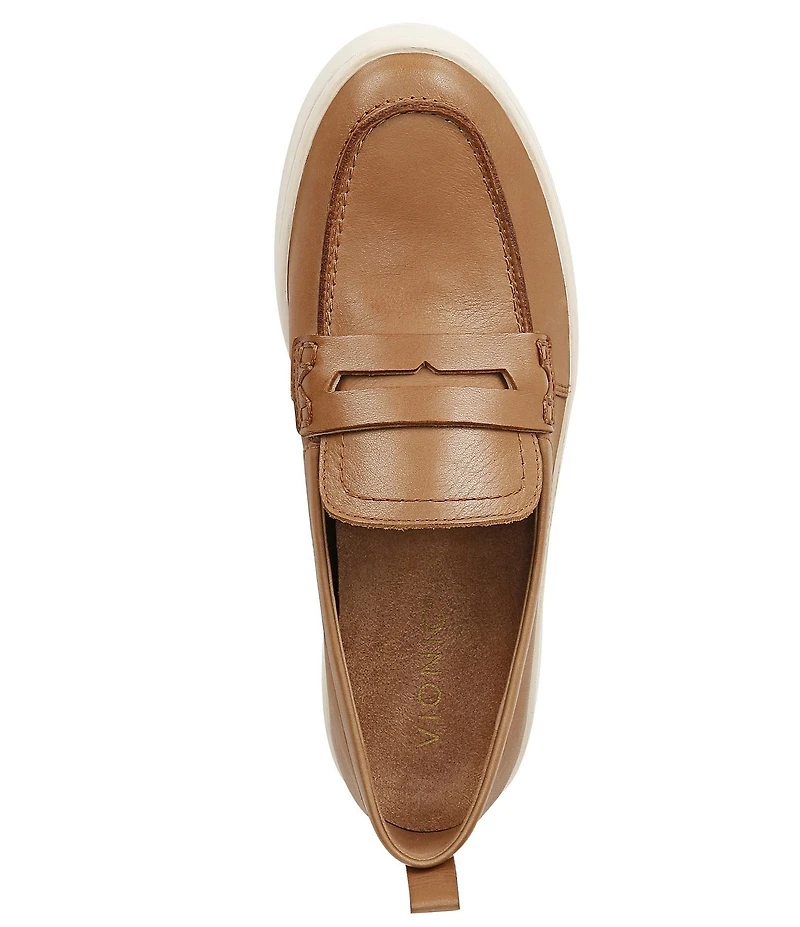 Vionic Uptown Leather Packable Travel Penny Loafers