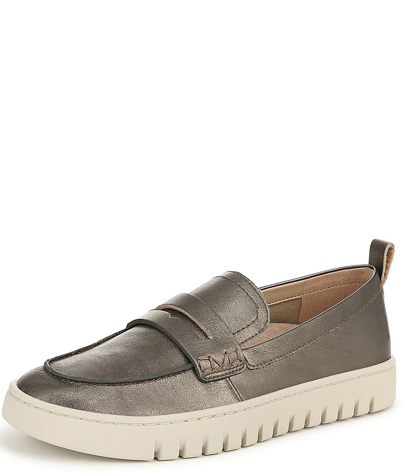 Vionic Uptown Leather Packable Travel Penny Loafers
