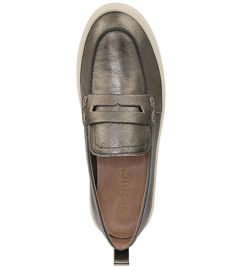 Vionic Uptown Leather Packable Travel Penny Loafers