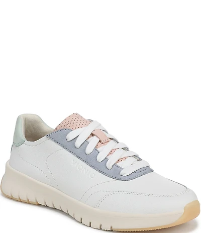 Vionic Uptown Leather Colorblock Platform Sneakers