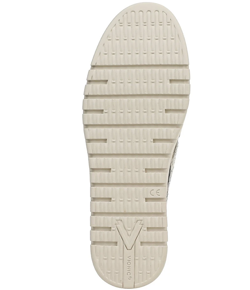 Vionic Uptown Leather Snake Print Packable Penny Loafers