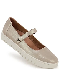 Vionic Uptown Mary Jane Leather Platform Mary Janes