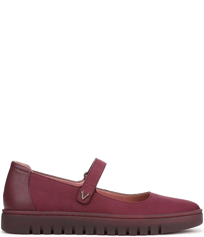 Vionic Uptown Mary Jane Nubuck Suede Flats