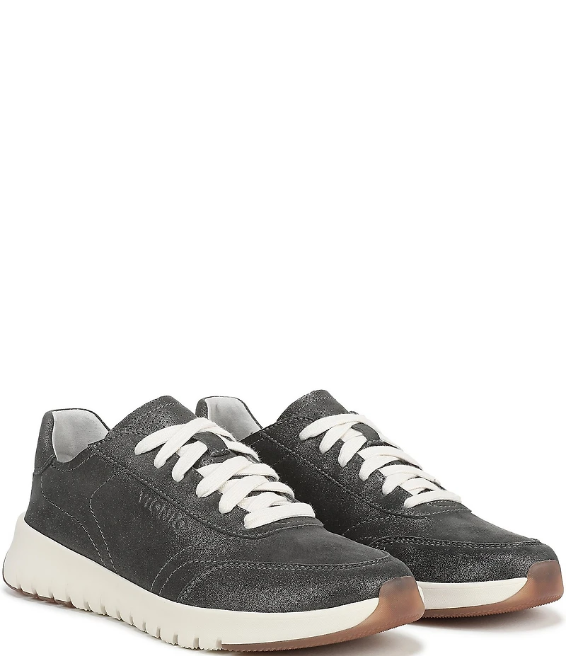 Vionic Uptown Metallic Leather Platform Sneakers