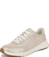 Vionic Uptown Metallic Leather Platform Sneakers
