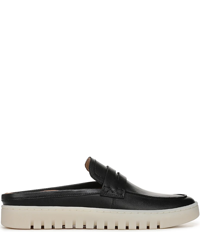 Vionic Uptown Mule 2 Leather Penny Keeper Platform Loafer Mules