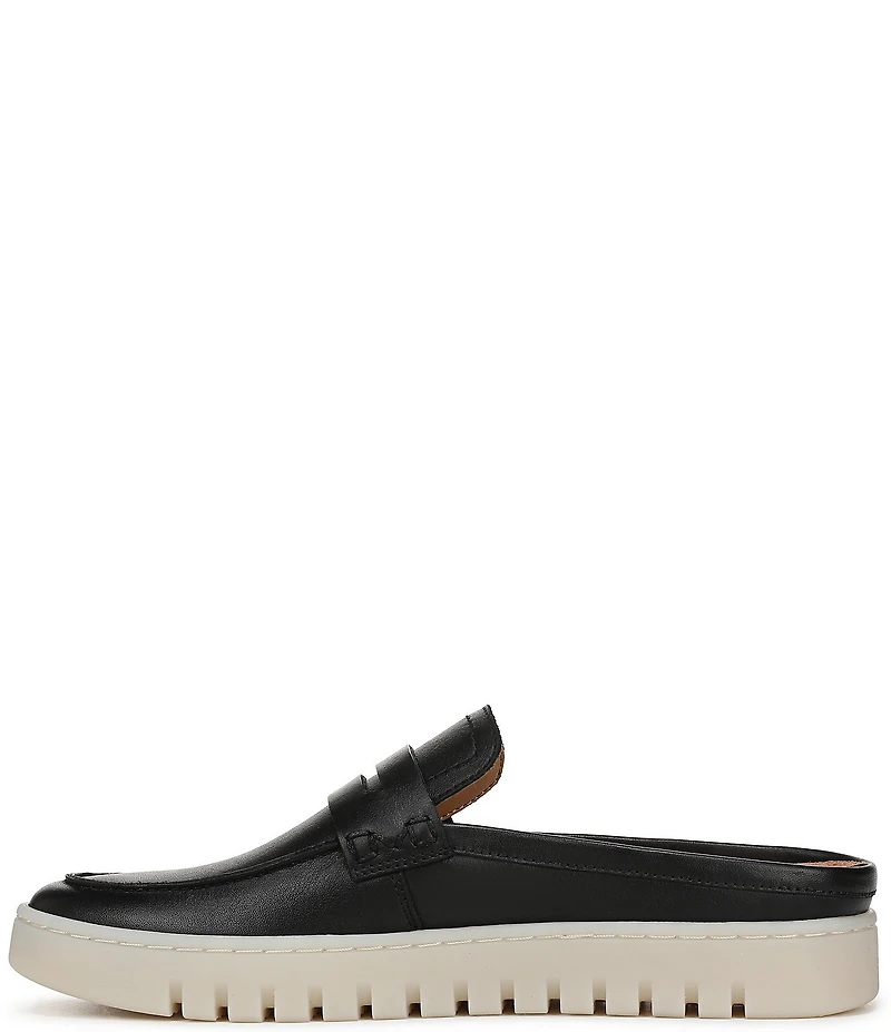 Vionic Uptown Mule 2 Leather Penny Keeper Platform Loafer Mules