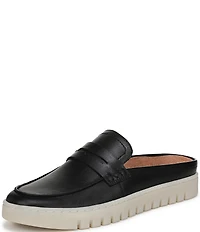 Vionic Uptown Mule 2 Leather Penny Keeper Platform Loafer Mules