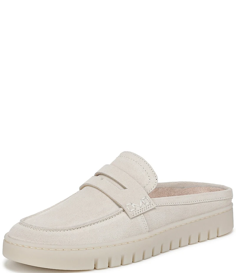 Vionic Uptown Mule 2 Suede Penny Keeper Platform Mules