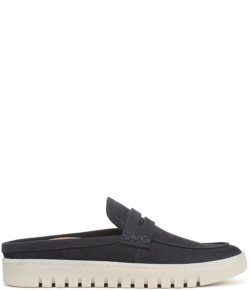 Vionic Uptown Mule 2 Suede Penny Keeper Platform Loafer Mules