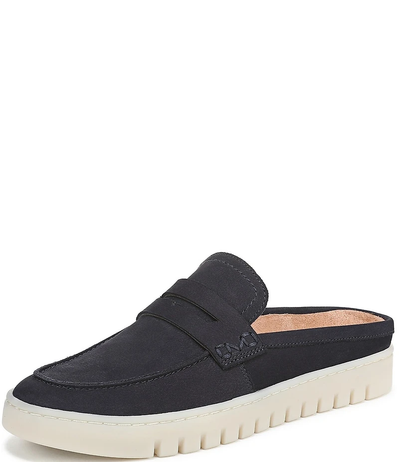 Vionic Uptown Mule 2 Suede Penny Keeper Platform Loafer Mules